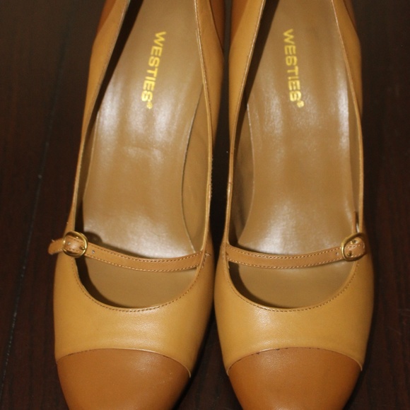 WESTIES TAN PUMPS SZ 8 BRAND NEW NEVER WORN - Picture 2 of 6